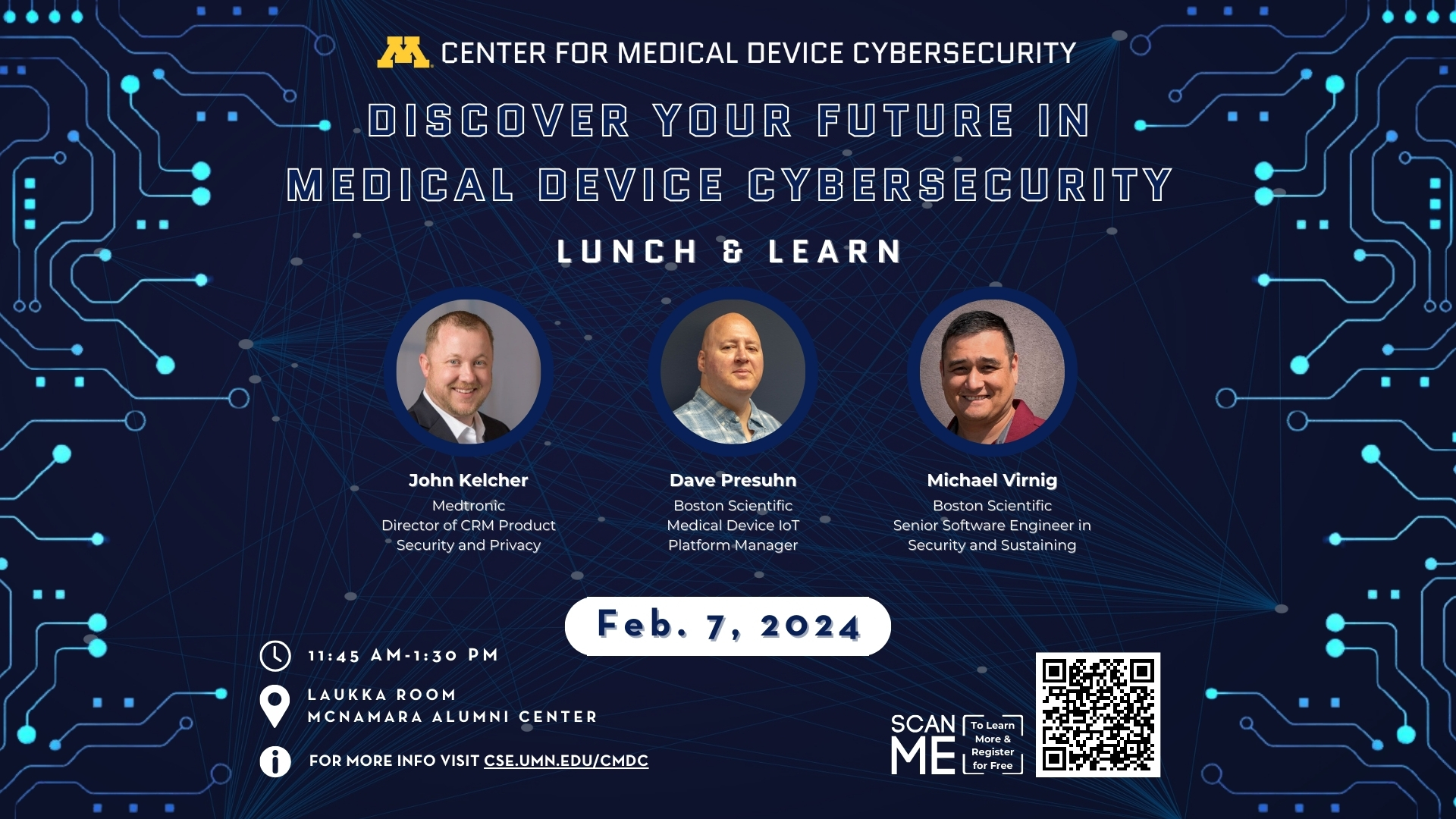 Lunch & Learn Discover Your Future in Medical Device Cybersecurity